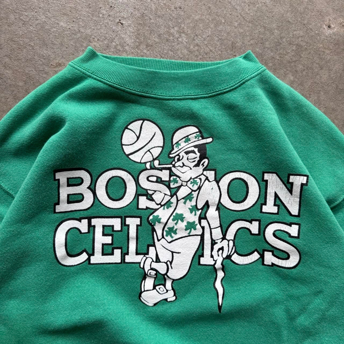 Vintage 80s Boston Celtics NBA Basketball Crewneck - Large
