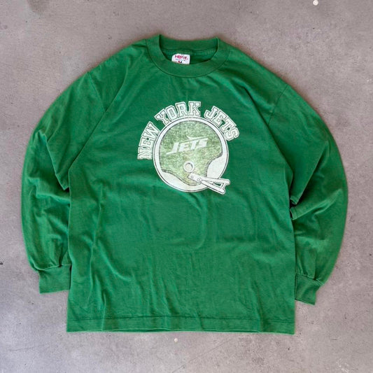 Vintage 80s New York Jets NFL Sports T-Shirt - Large