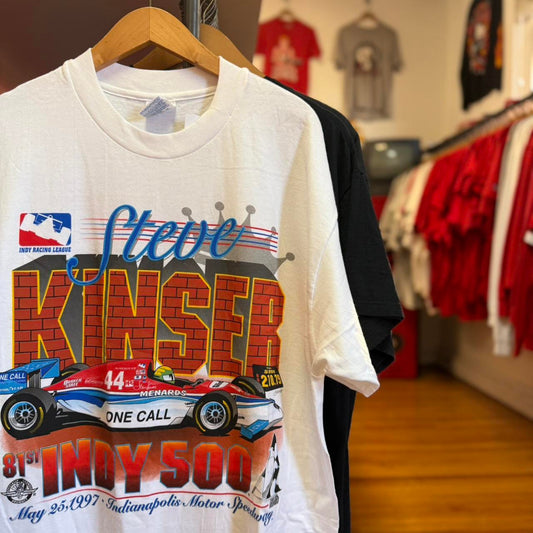 Vintage 1997 Steve Kinser NASCAR Racing Racecar T-Shirt - X-Large