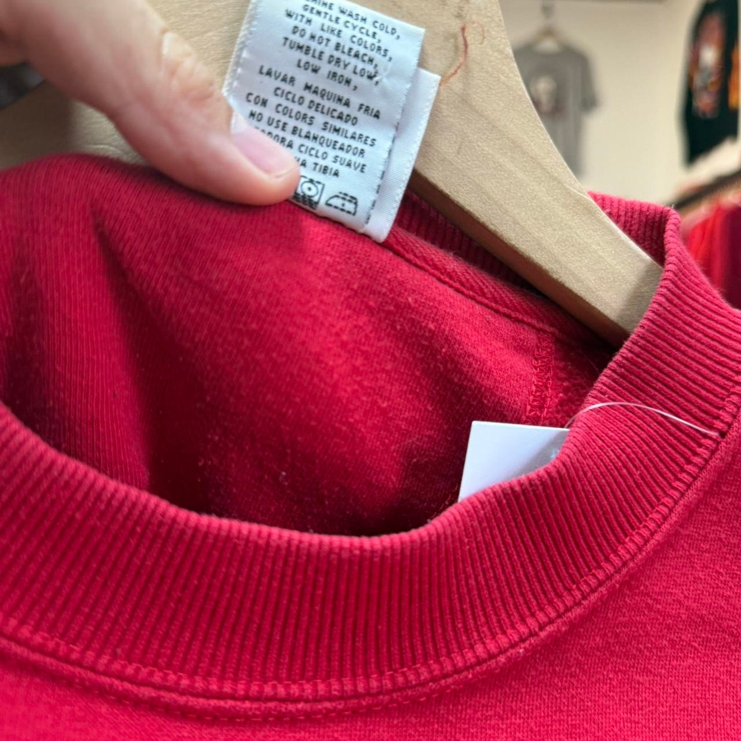 Vintage 90s Nebraska Huskers Striped Sleeve Crewneck  - Medium