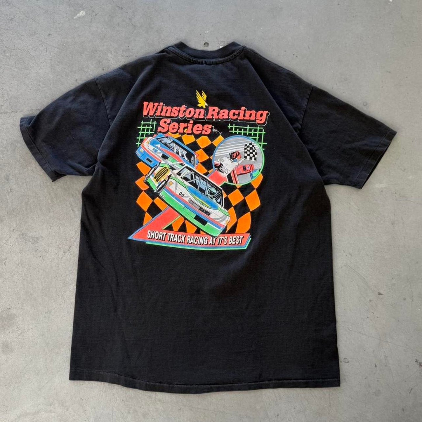Vintage 90s NASCAR Winston Racing Series Race Car T-Shirt - XX-Large