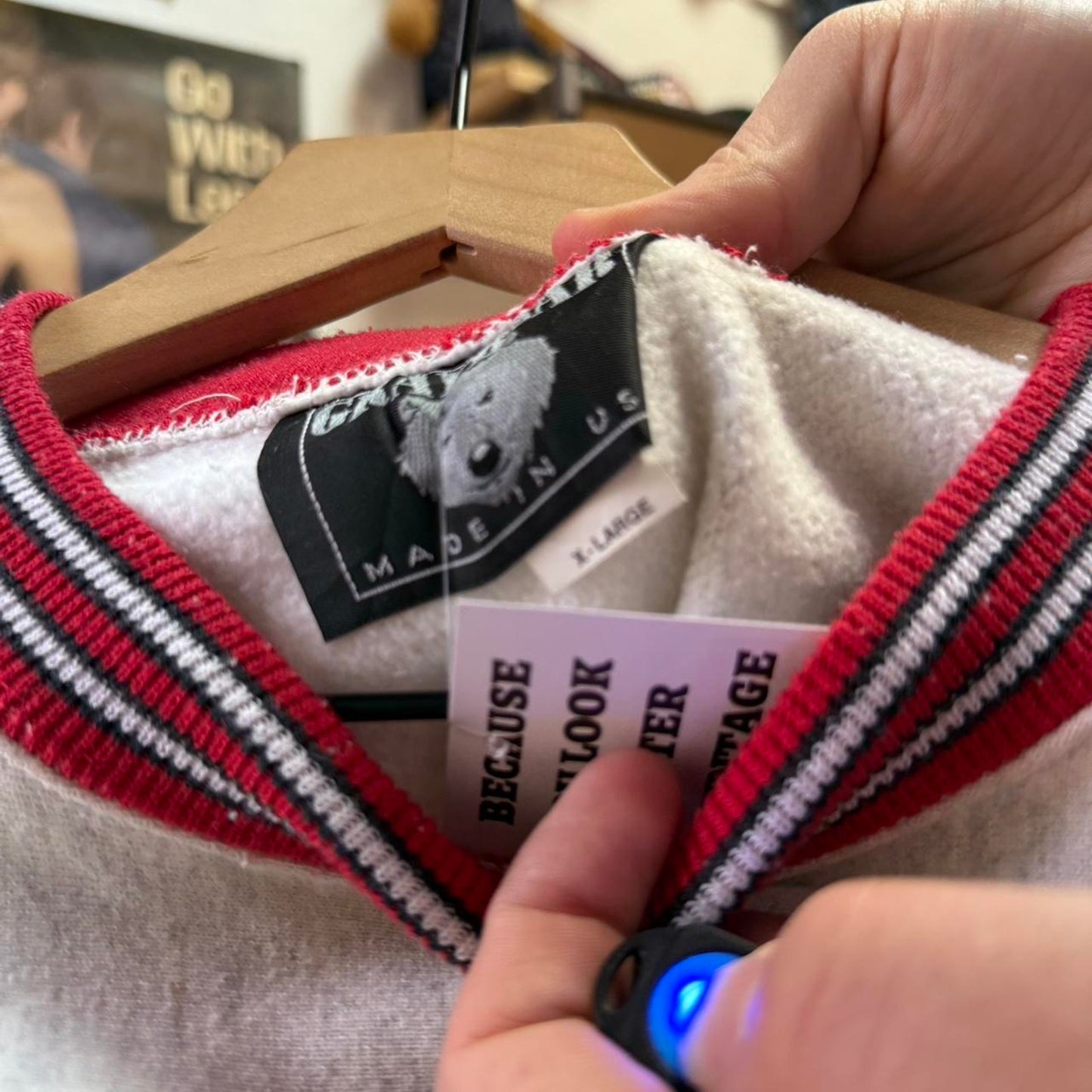 Vintage 90s Nebraska Huskers Ringed Collar Crewneck - X-Large