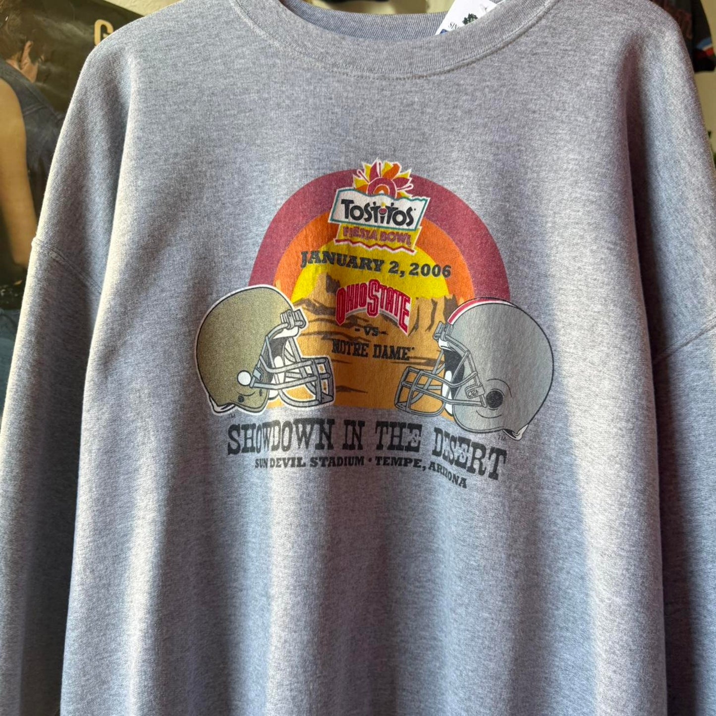 Vintage 2006 Ohio State Vs Notre Dame Tostitos Bowl Crewneck - XX-Large