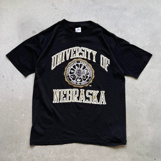Vintage 90s University of Nebraska School Crest T-Shirt - X-Large