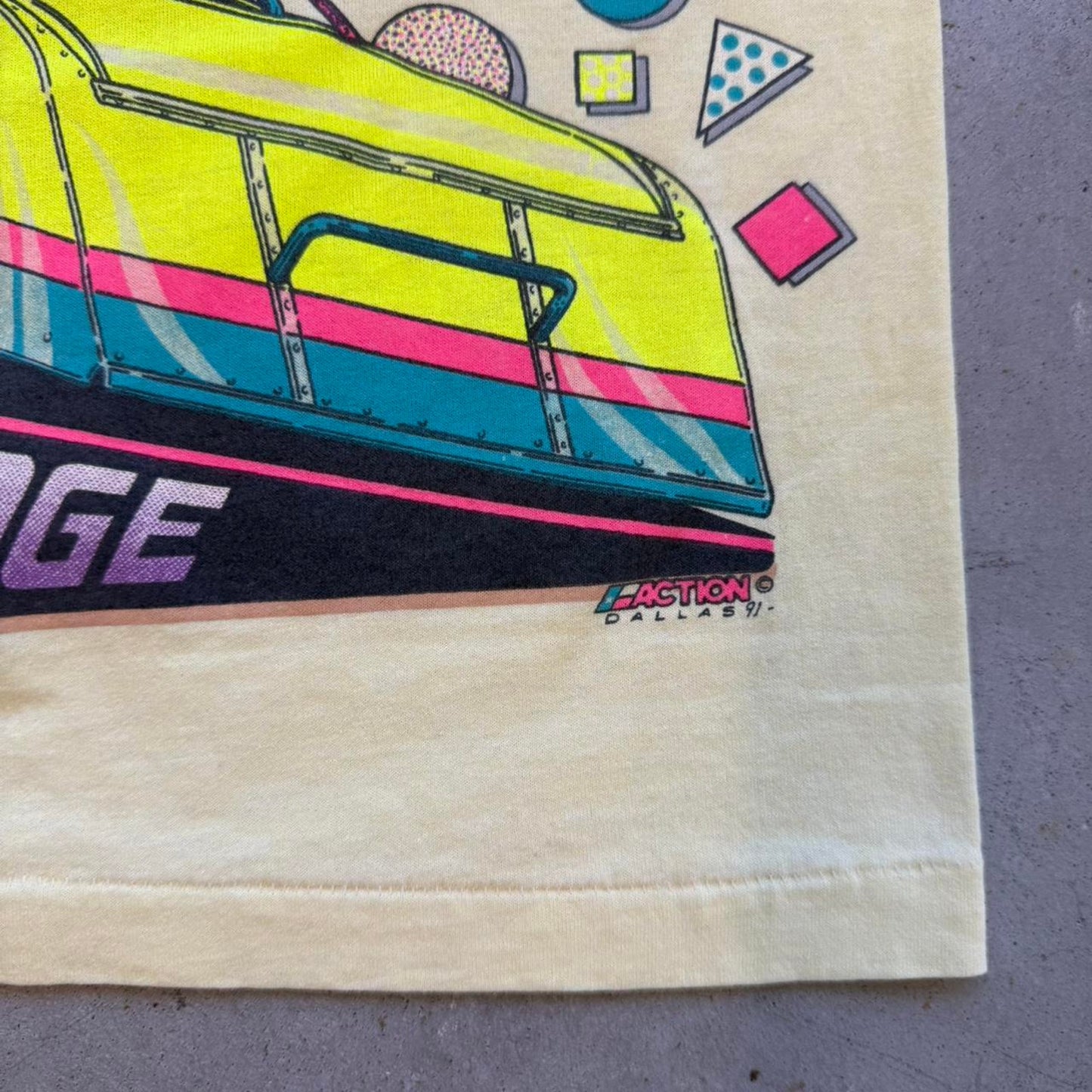 Vintage 90s Hangin Tough Dirt Track Racing T-Shirt - Kids Medium