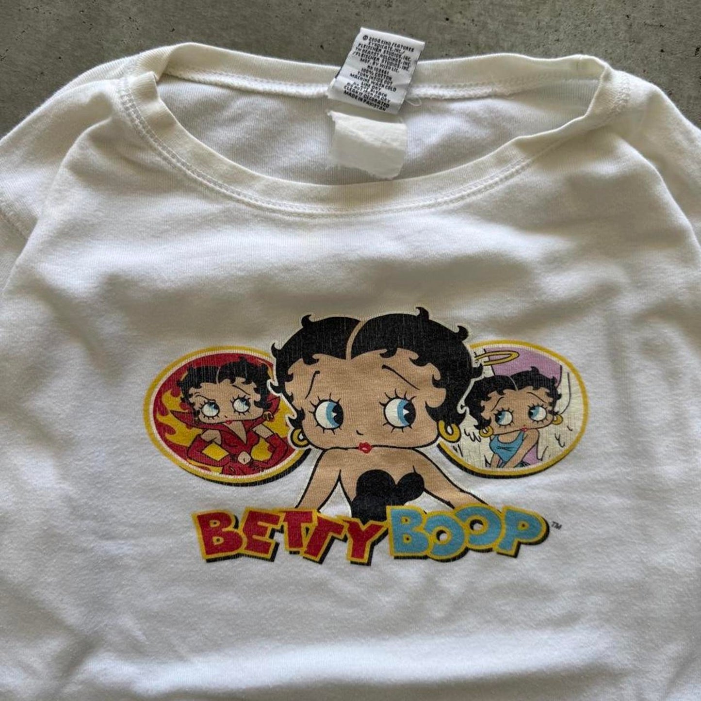 Vintage Betty Boop Cartoon T-Shirt - Large (W)