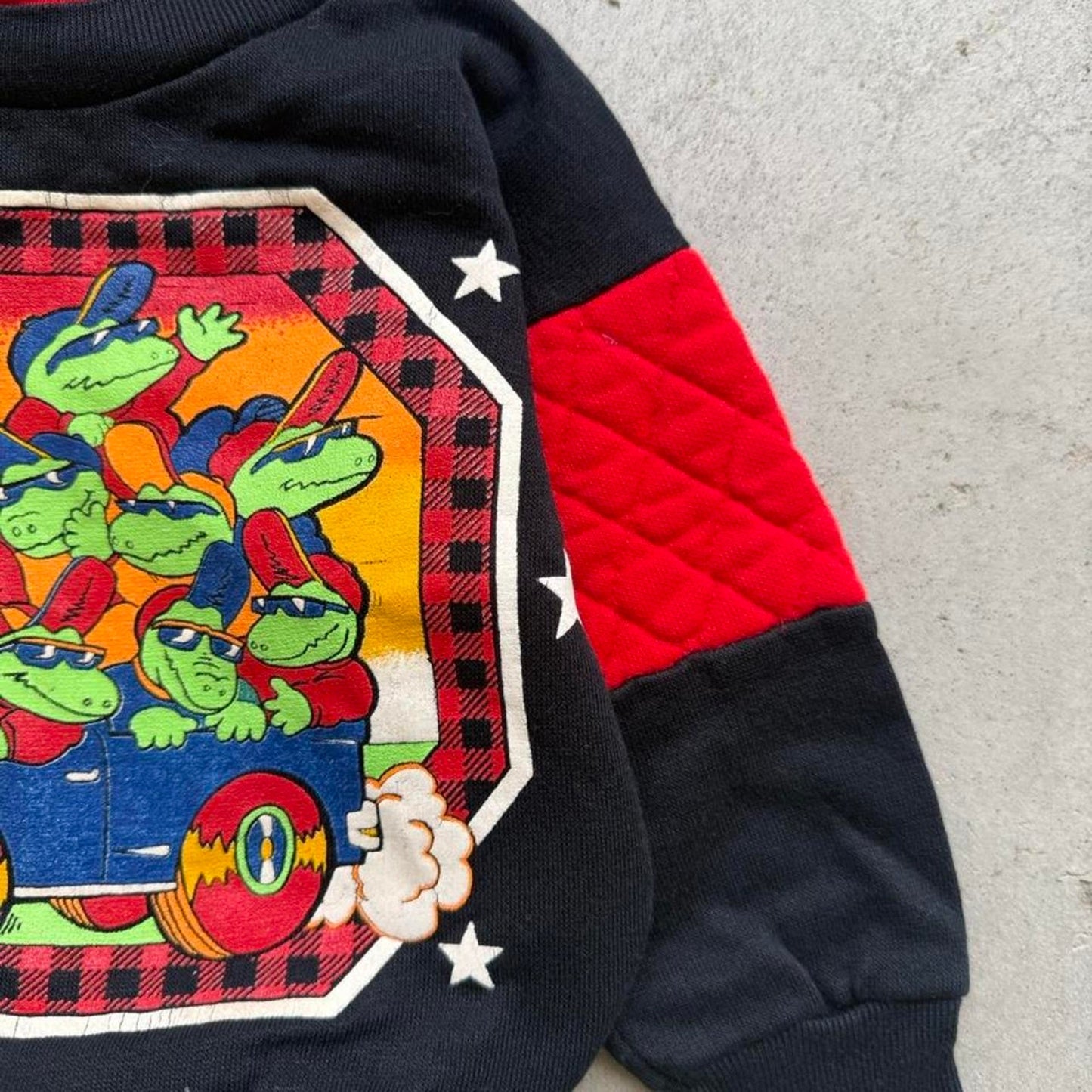 Vintage 90s Alligator Croc Car Cartoon Crewneck - Kids 2T
