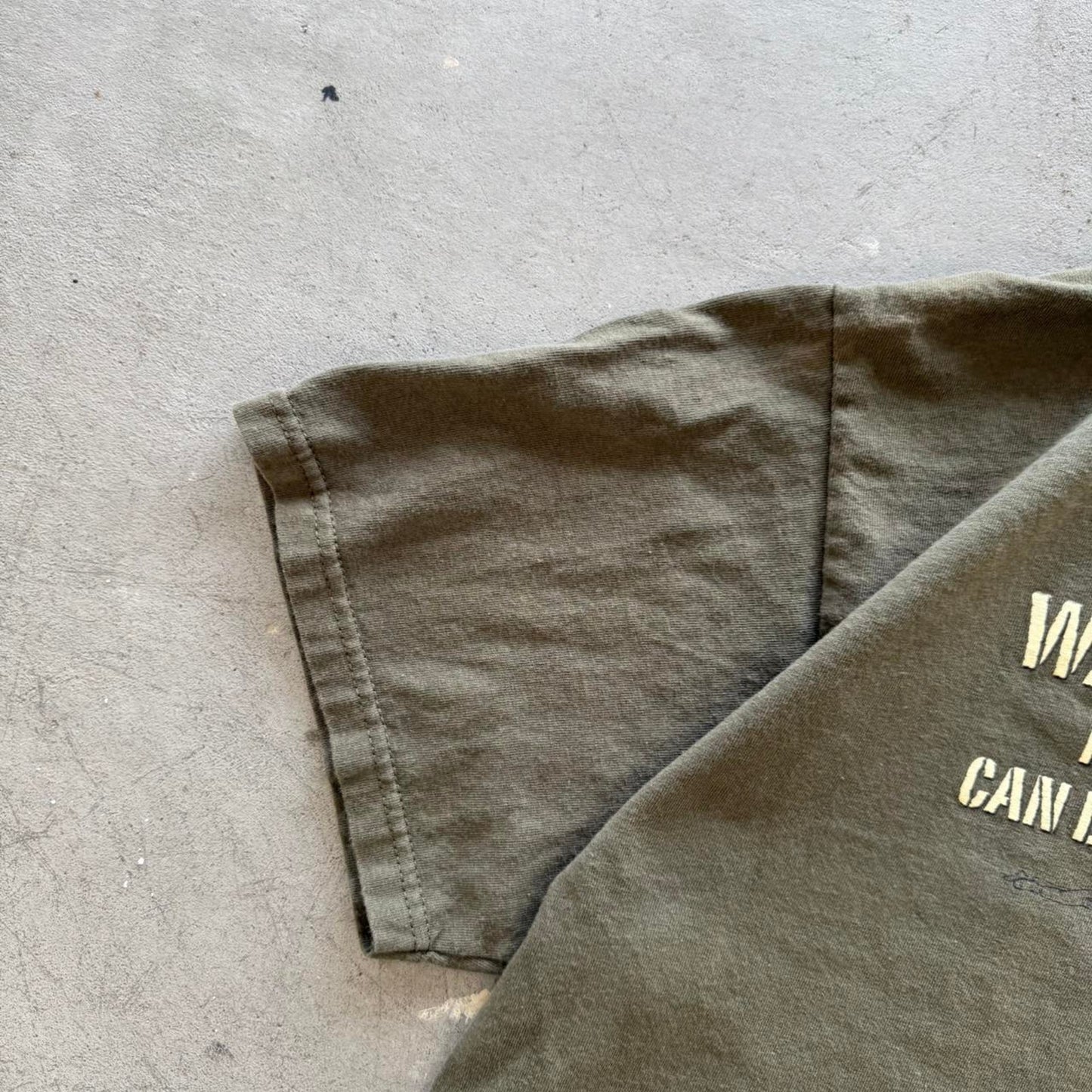 Vintage Wanna Play Army Blow Me Text T-Shirt - Large