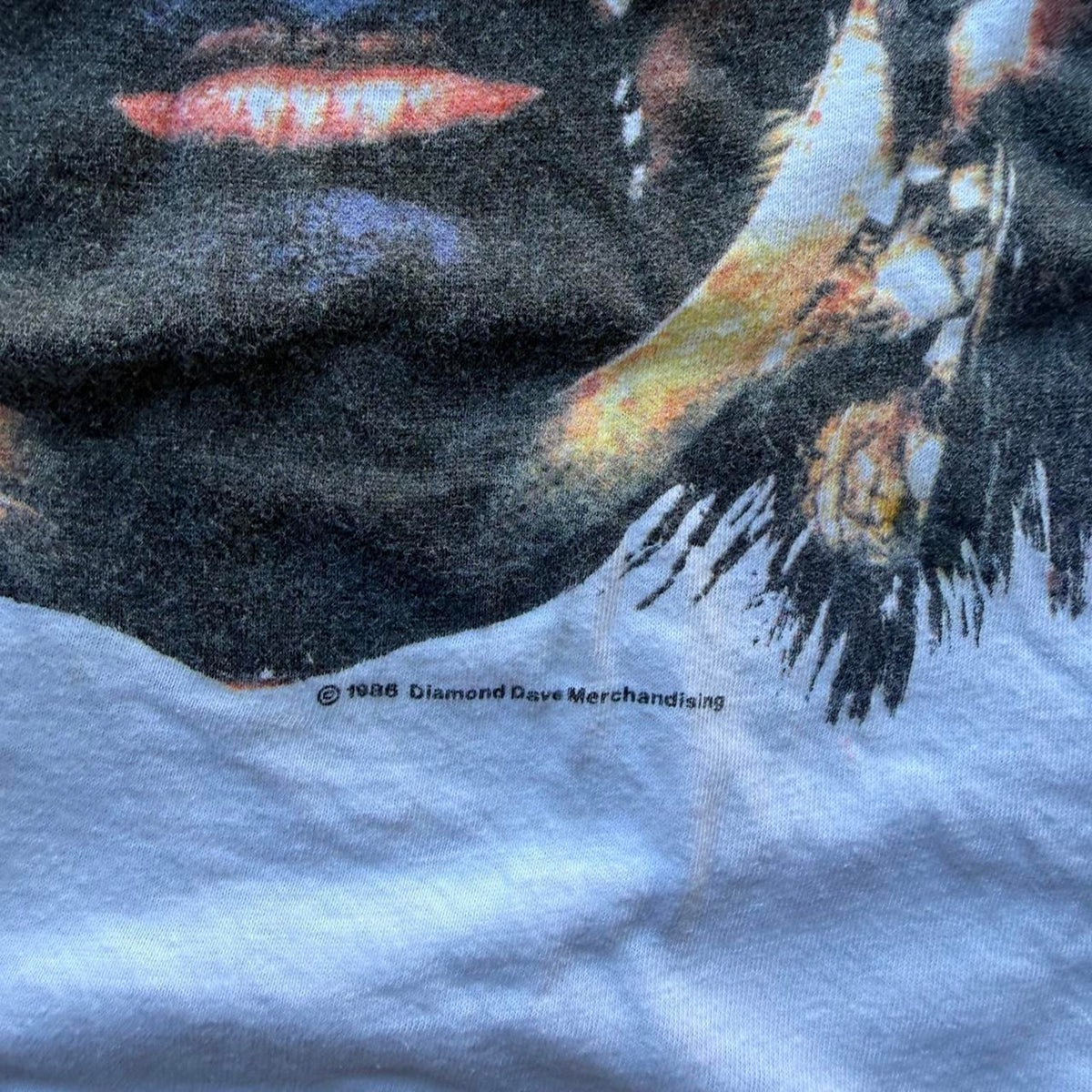 Vintage 80s David Lee Roth The World Tour Band T-Shirt - Large