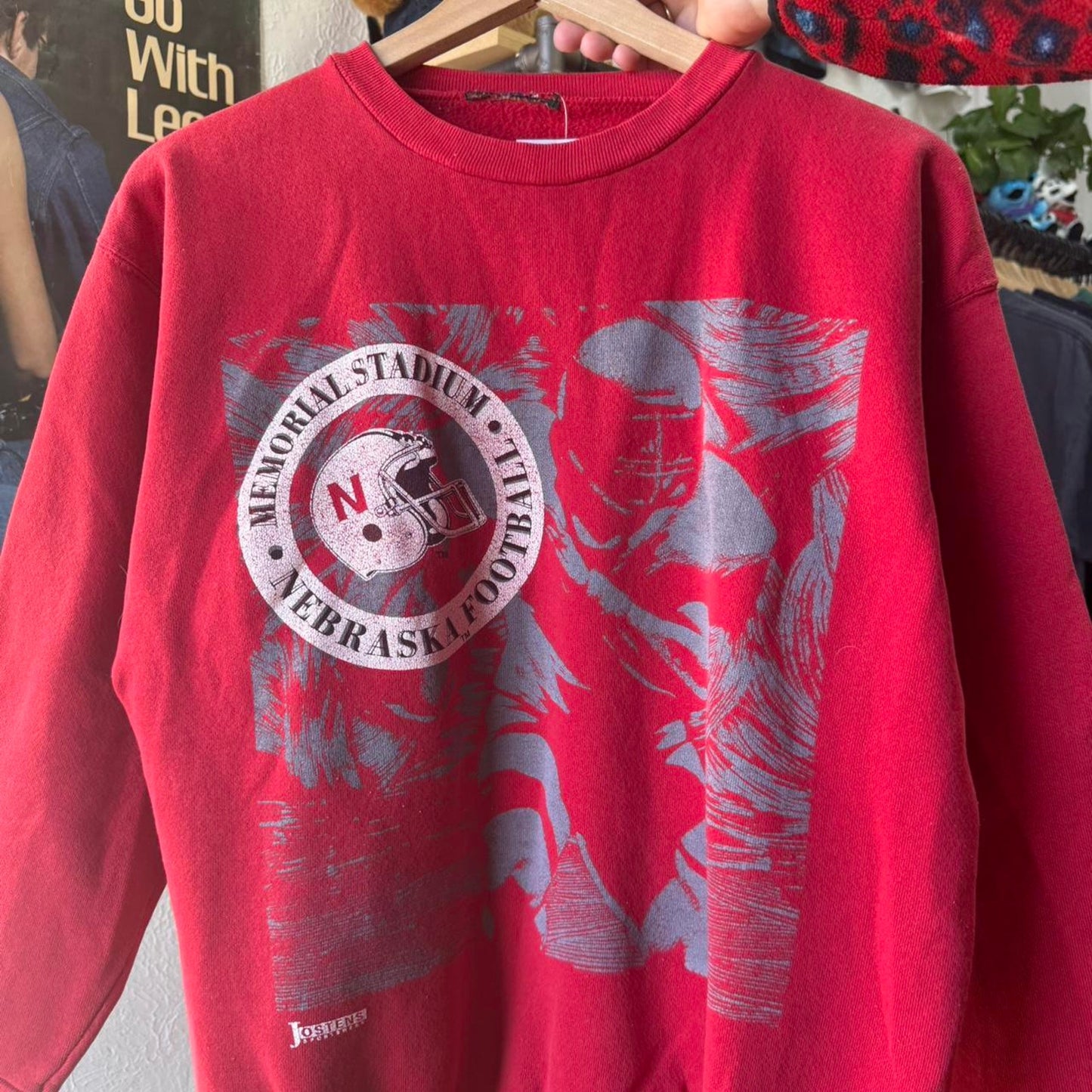 Vintage 90s Nebraska Huskers Players Crewneck - Large