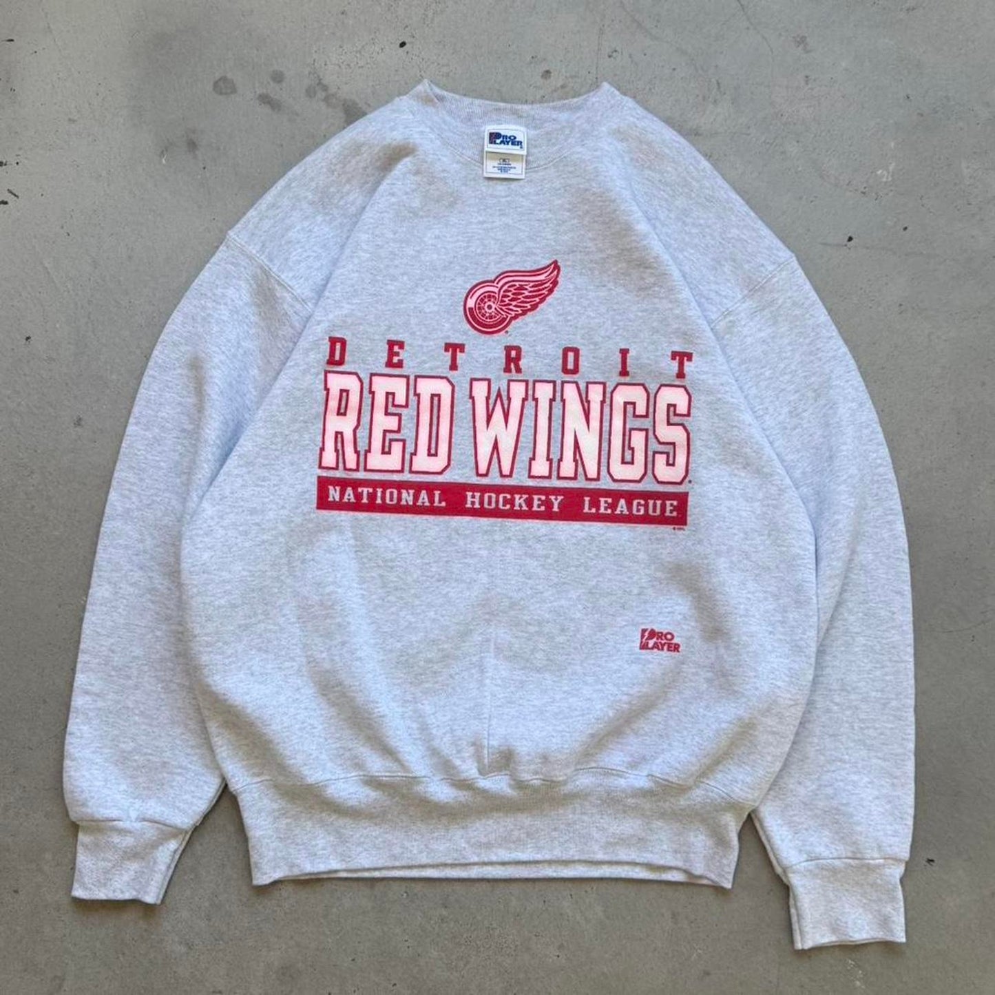 Vintage 90s Detroit Redwings NHL Hockey Crewneck - X-Large