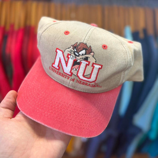Vintage 90s Nebraska Huskers Taz Snapback