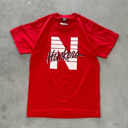 Vintage 90s Nebraska Huskers T-Shirt - Medium