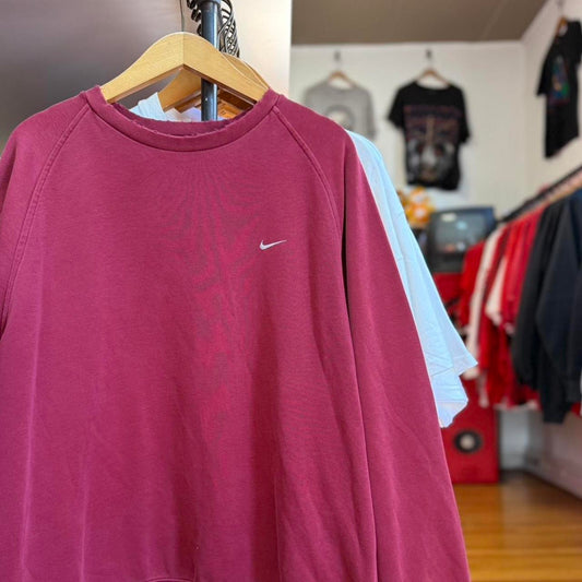 Vintage 90s Nike Swoosh Check Crewneck - X-Large