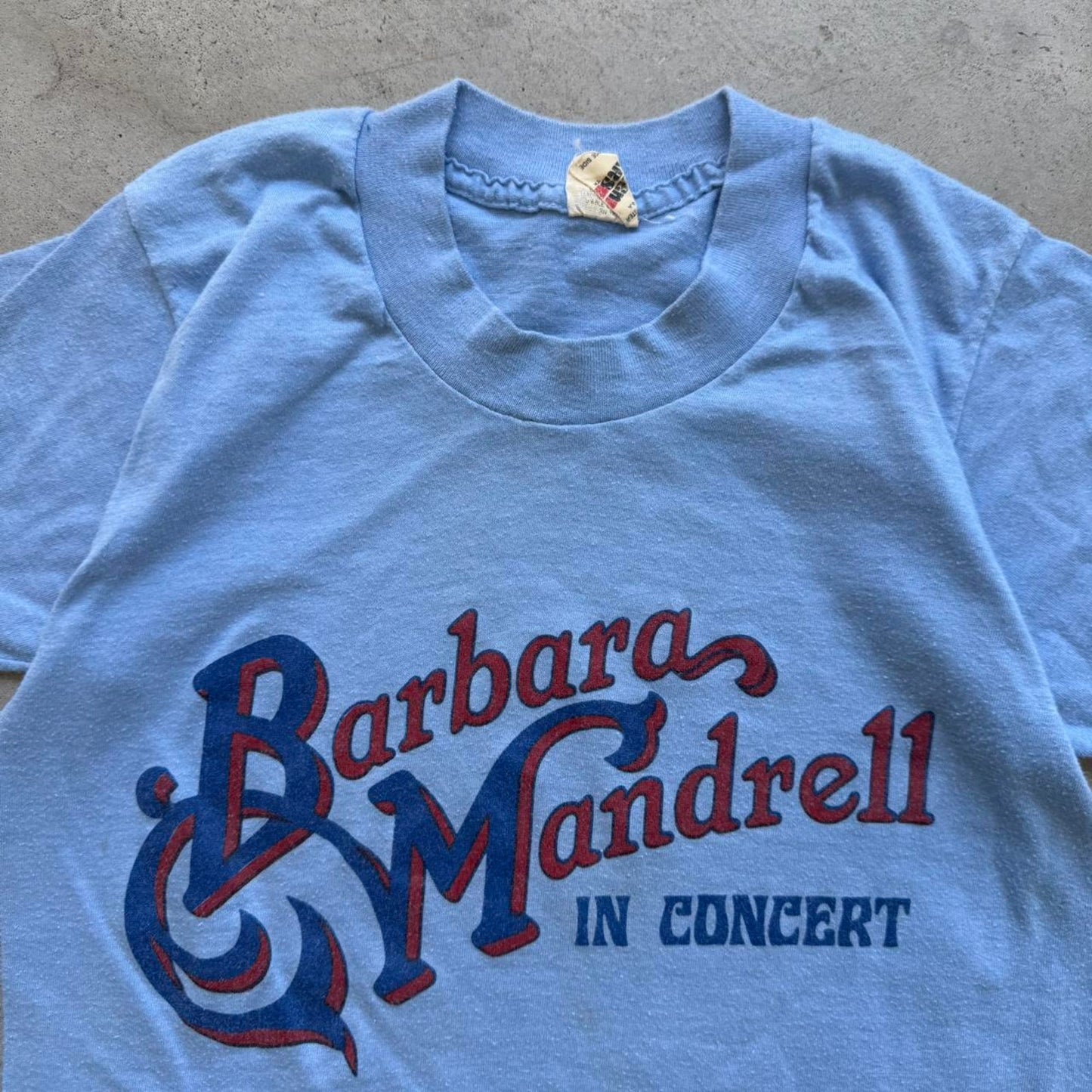 Vintage 80s Barbara Mandrell In Concert Band T-Shirt - Kids 10-12