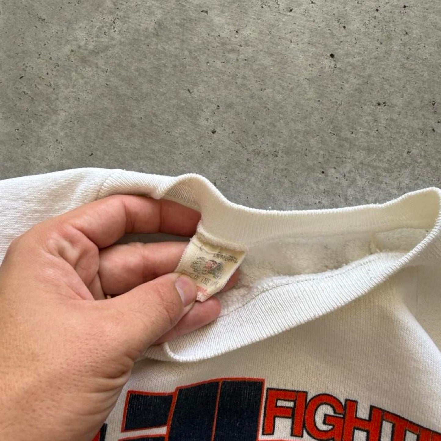 Vintage 80s University of Illinois Fighting Illini Crewneck - Large