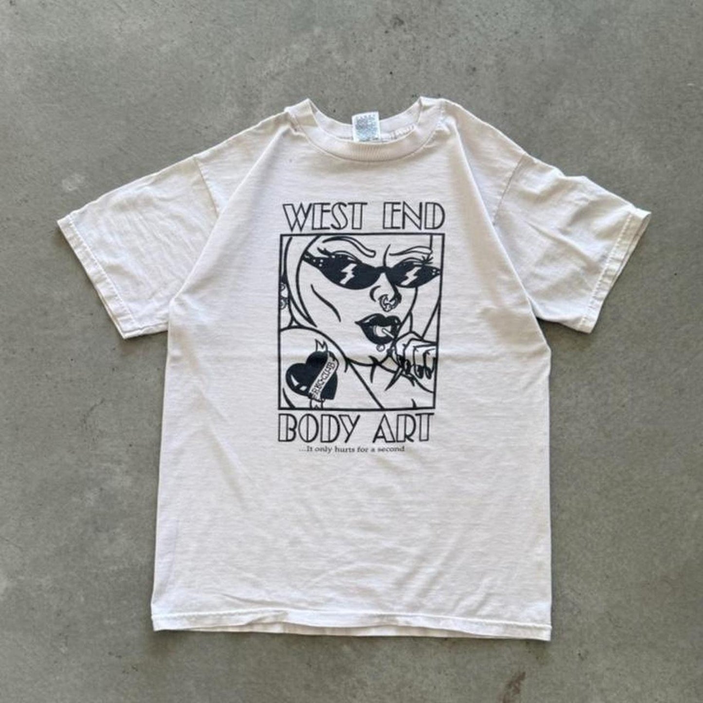 Vintage 90s West End Body Art Piercing and Tattoo T-Shirt - Medium
