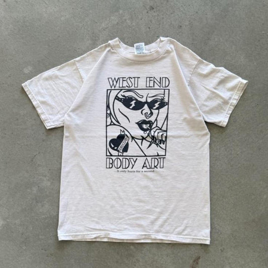 Vintage 90s West End Body Art Piercing and Tattoo T-Shirt - Medium