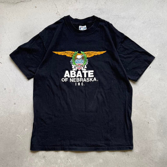 Vintage 80s Abate of Nebraska Biker Motorcycle T-Shirt