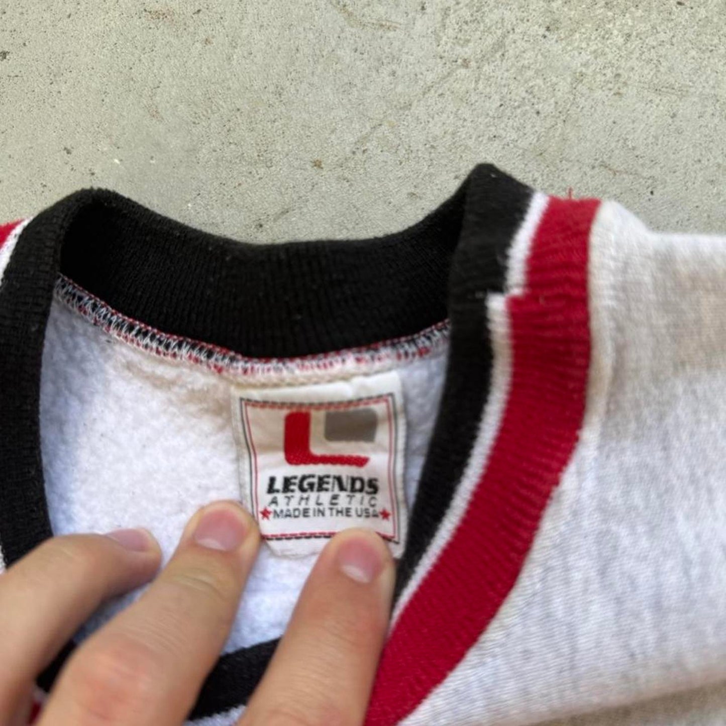 Vintage 90s Nebraska Husker Spell Out Legends Crewneck - Kids Large