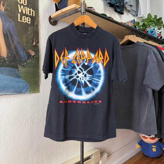 Vintage 90s Def Leppard Adrenalize The 7 Day Weekend Tour Band T-Shirt - Large