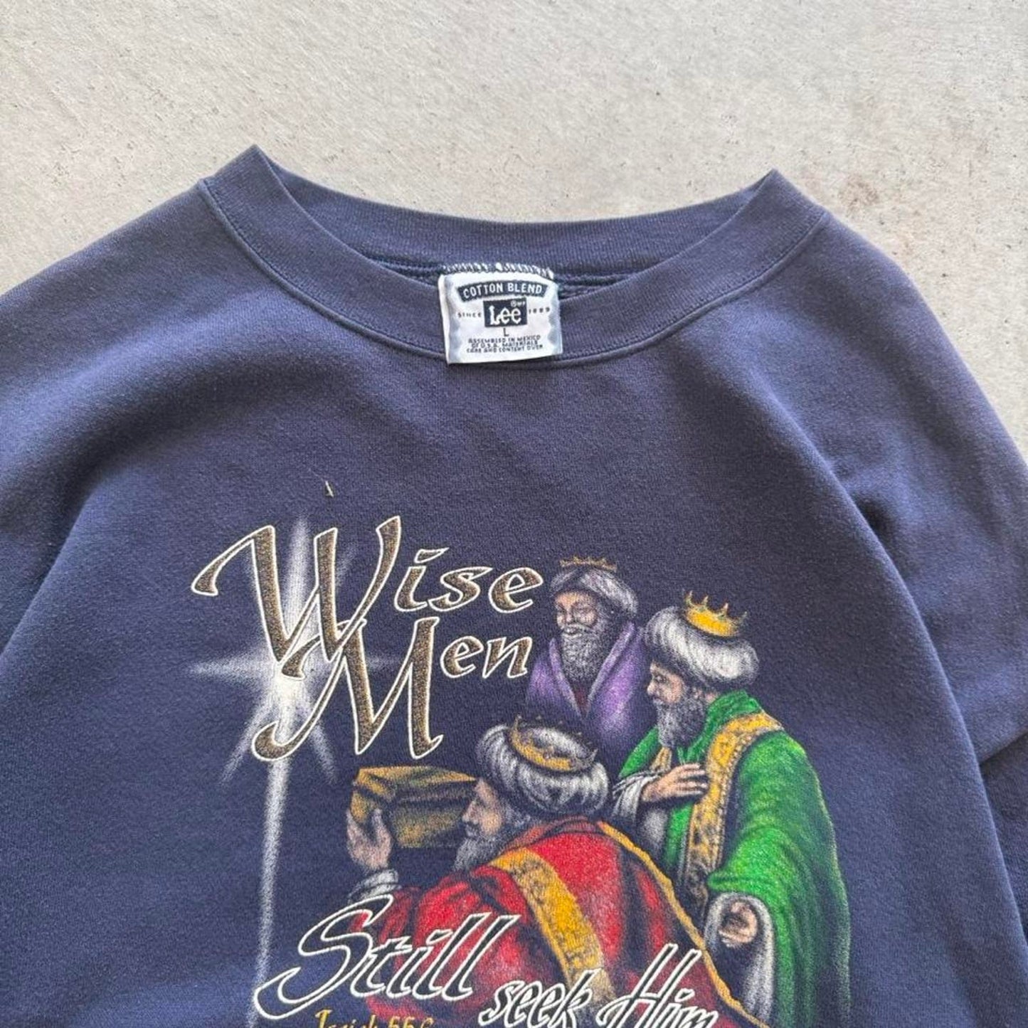 Vintage 90s Living Epistles Wise Men Jesus Crewneck - Large