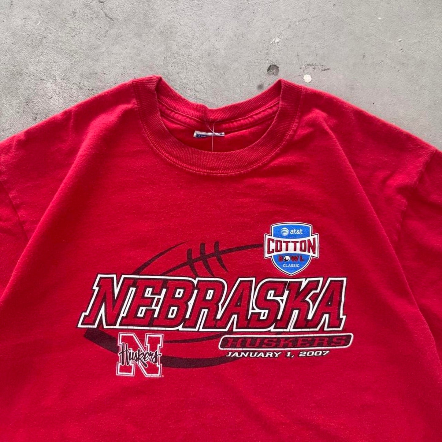 Vintage 2007 Nebraska Huskers Cotton Bowl T-Shirt - Medium