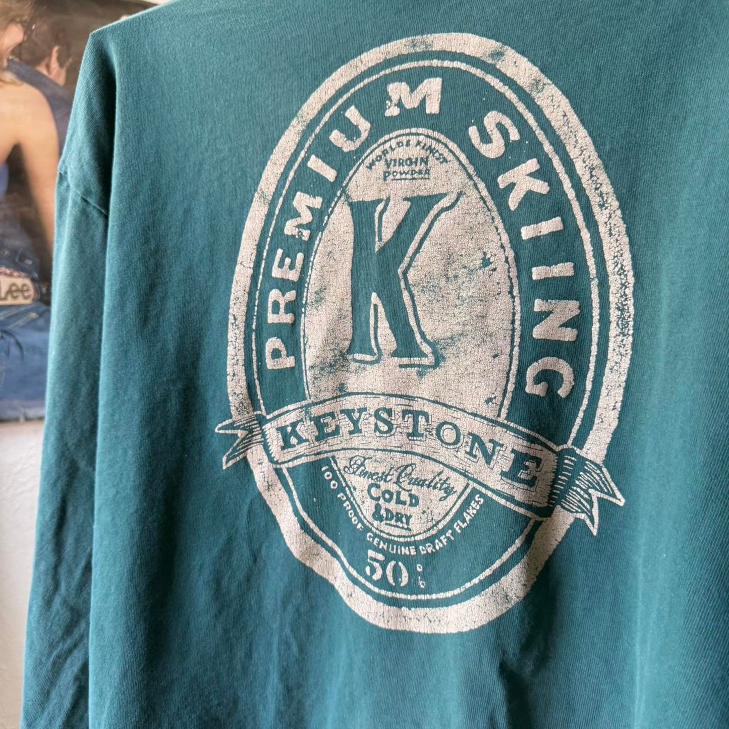 Vintage 90s Keystone Premium Skiing Ski Mountain T-Shirt - X-Large