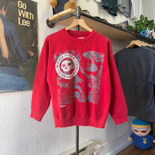 Vintage 90s Nebraska Huskers Players Crewneck - Large