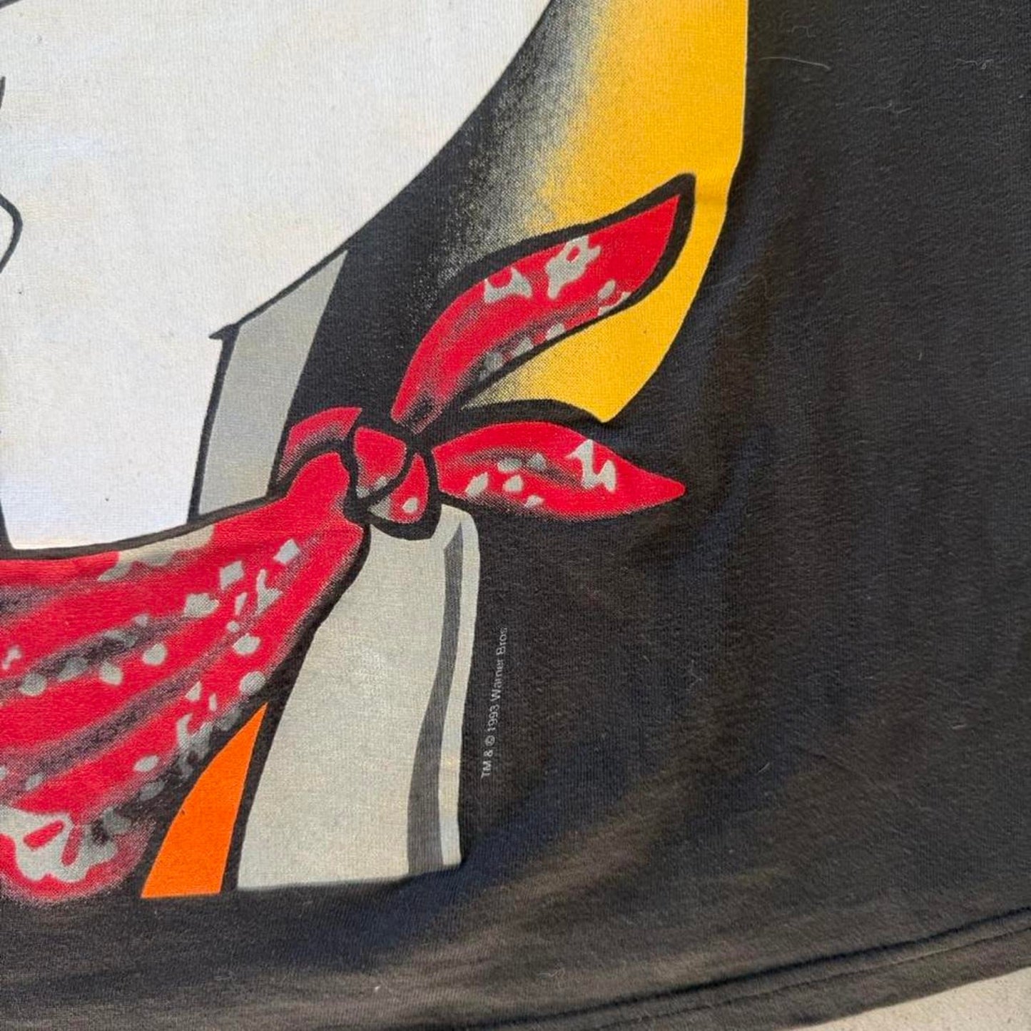 Vintage 90s Bugs Bunny Cowboy Looney Tunes Cartoon T-Shirt - Large