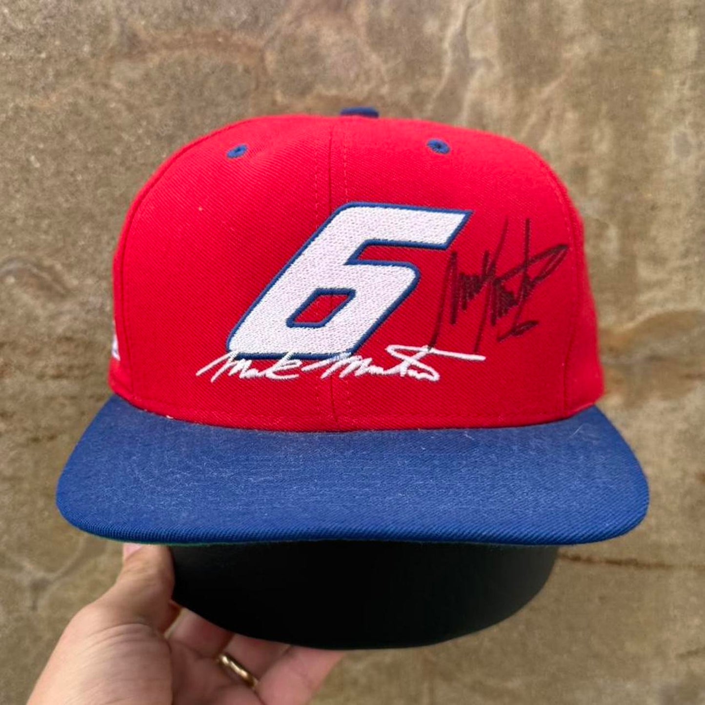Vintage 90s Mark Martin Nascar Racing Race Car Snapback