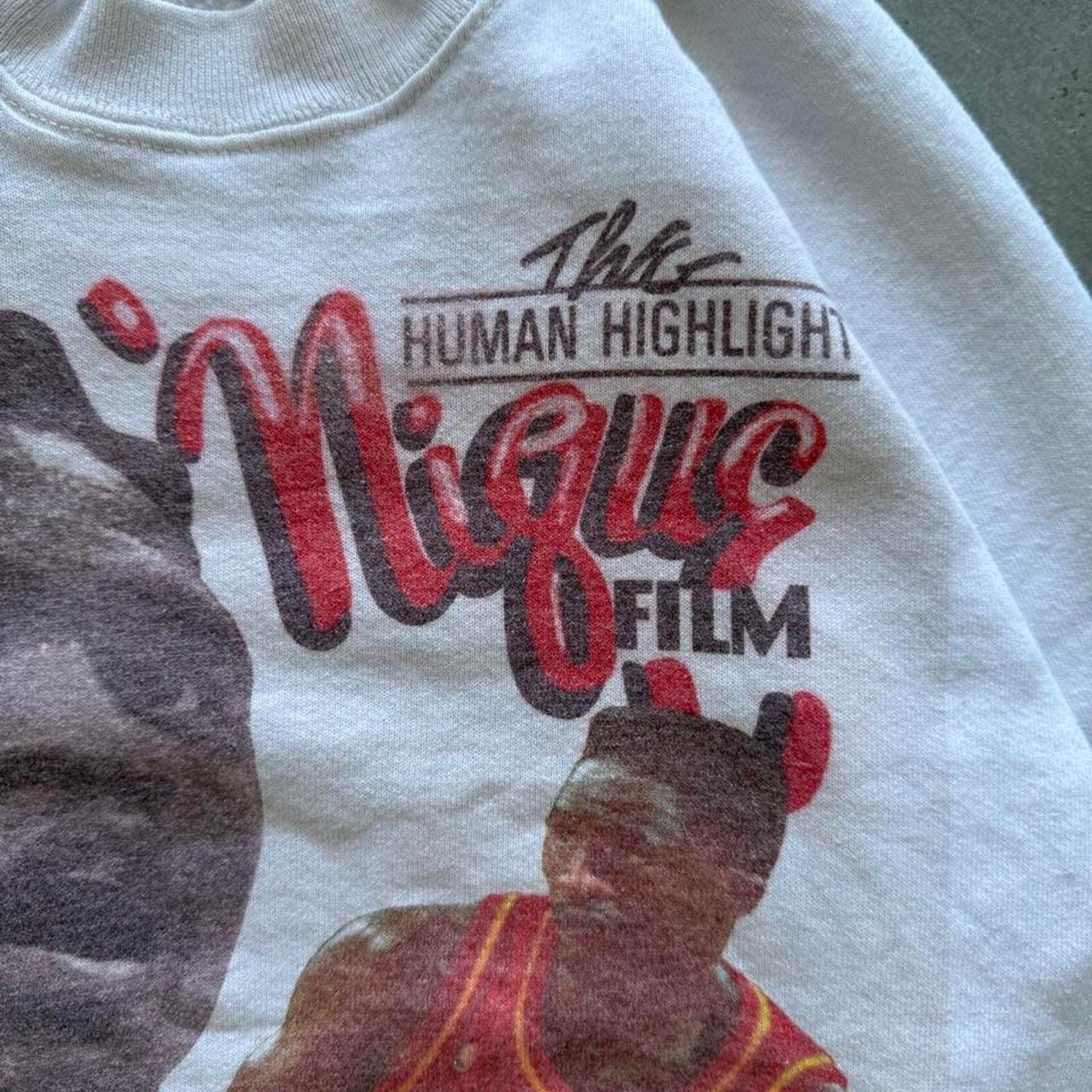 Vintage 80s Dominique Wilkins Atlanta Hawks Basketball Crewneck - Medium