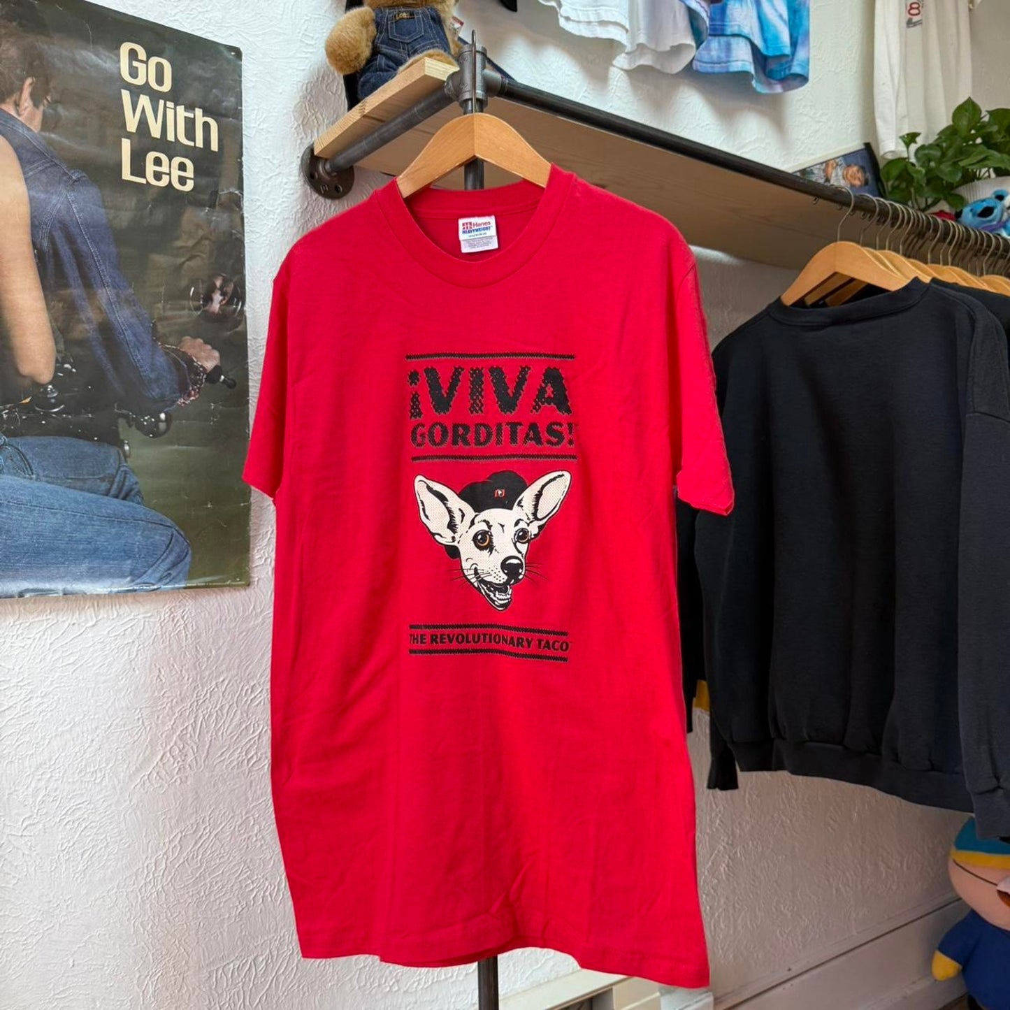 Vintage 90s Taco Bell Gorditas Chihuahua T-Shirt - Medium
