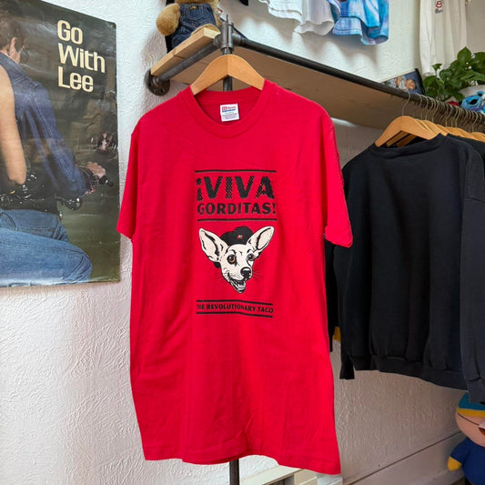 Vintage 90s Taco Bell Gorditas Chihuahua T-Shirt - Medium