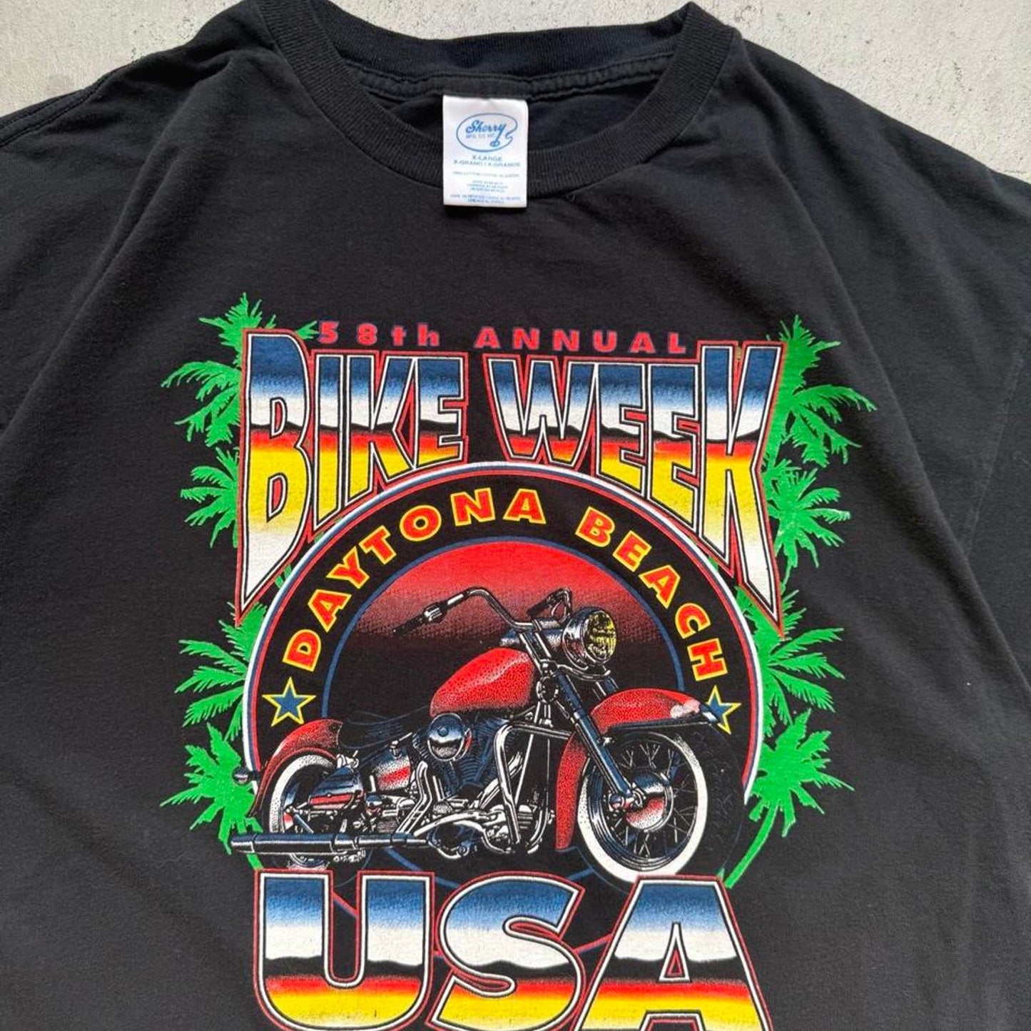 Vintage 1999 Daytona Beach Bike Week Motorcycle Biker T-Shirt - X-Large