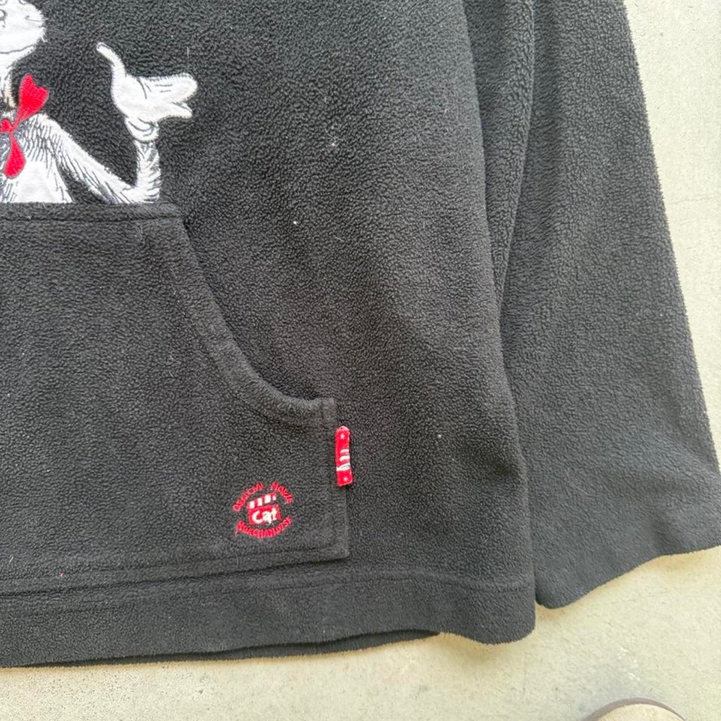 Vintage 90s Dr Seuss Cat in the Hat Fleece Hoodie - X-Large
