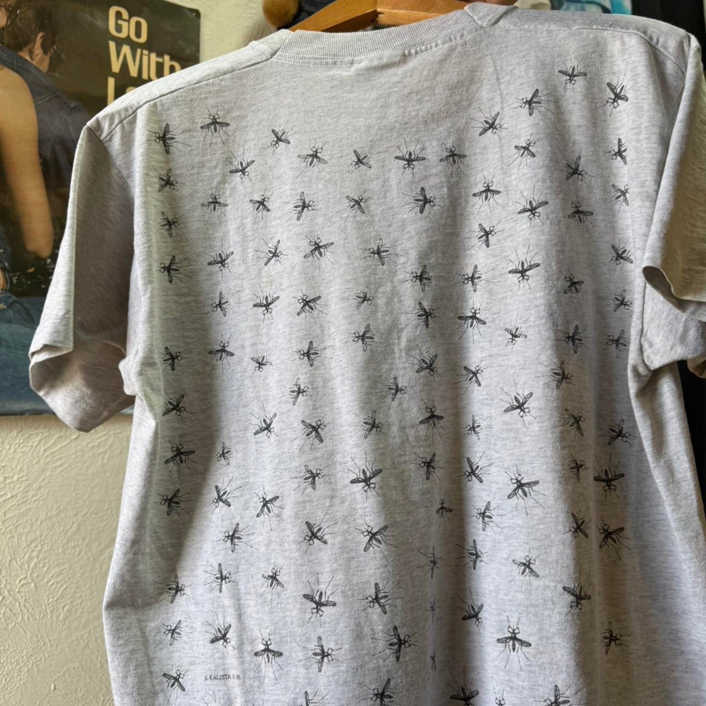 Vintage 90s Mosquitos Wisquitos Wisconsin Bug All Over Print T-Shirt - Large