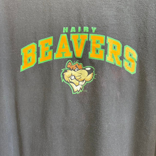 Vintage Y2K Hairy Beavers Parody Humor T-Shirt - X-Large