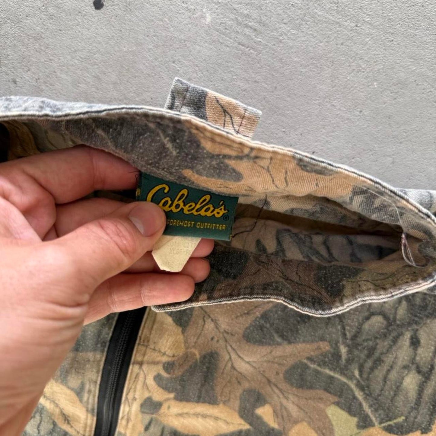 Vintage 90s Camo Camouflage Zip Up Jacket - Large