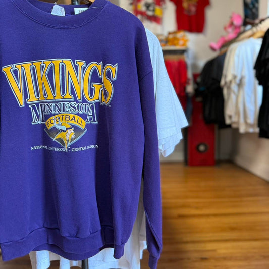 Vintage 90s Minnesota Vikings NFL Football Crewneck