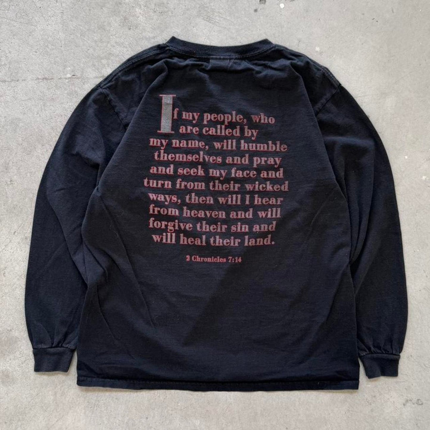 Vintage 90s America It’s Time to Pray Jesus Bible T-Shirt - Medium