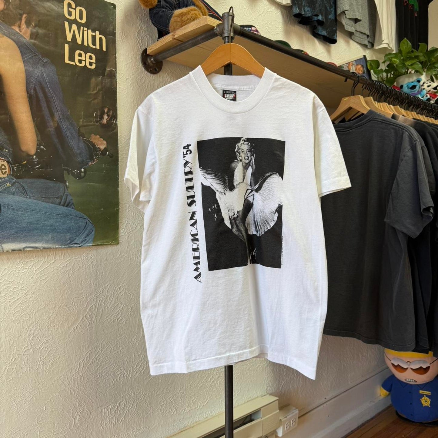 Vintage 1988 Marilyn Monroe Skirt Dress Photo T-Shirt - Large