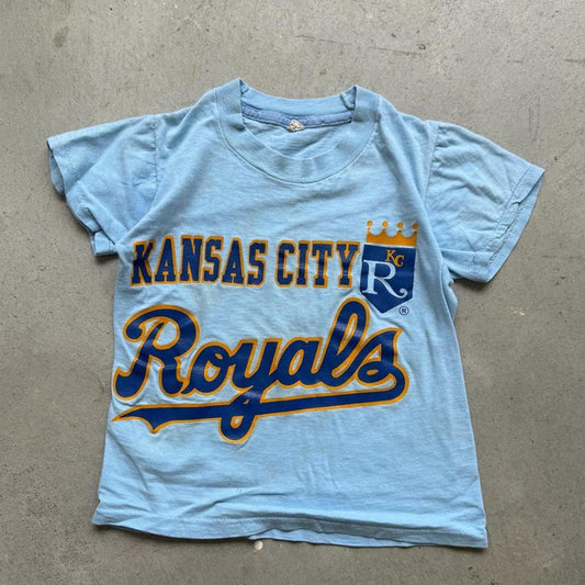 Vintage 80s Kansas City Royals MLB T-Shirt - Kids 6/8