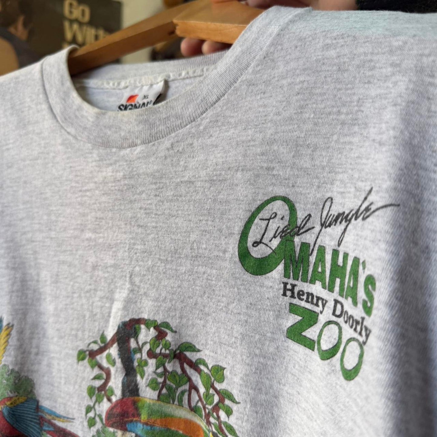 Vintage 90s Omaha Henry Doorly Zoo Animal Nature T-Shirt - X-Large