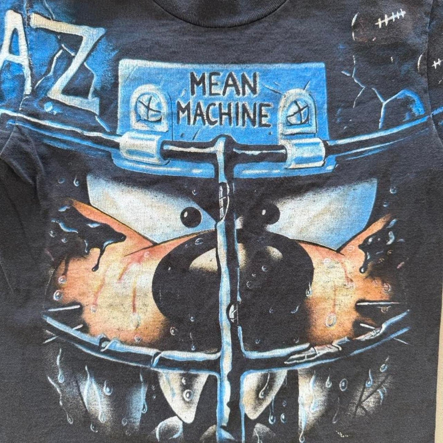 Vintage 90s Looney Tunes Taz All Over Print Cartoon T-Shirt - Kids Medium