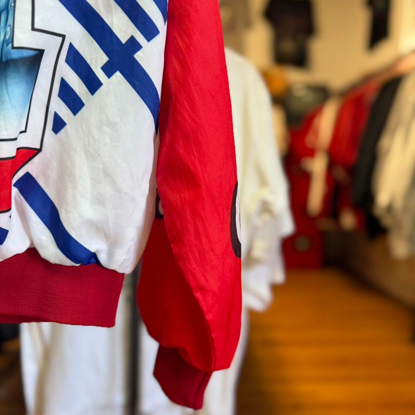 Vintage 90s Nebraska Huskers Chalkline AOP Satin Jacket - Large