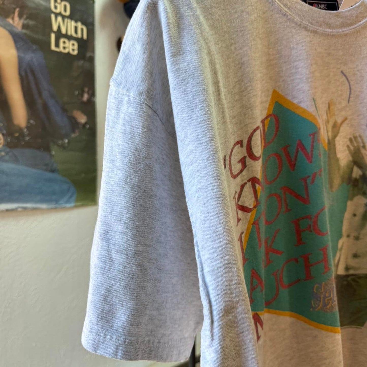 Vintage 90s Kramer Seinfeld God Knows TV Promo T-Shirt - X-Large