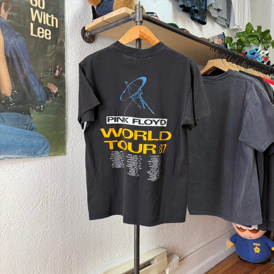 Vintage 1987 Pink Floyd World Tour Band T-Shirt - Large