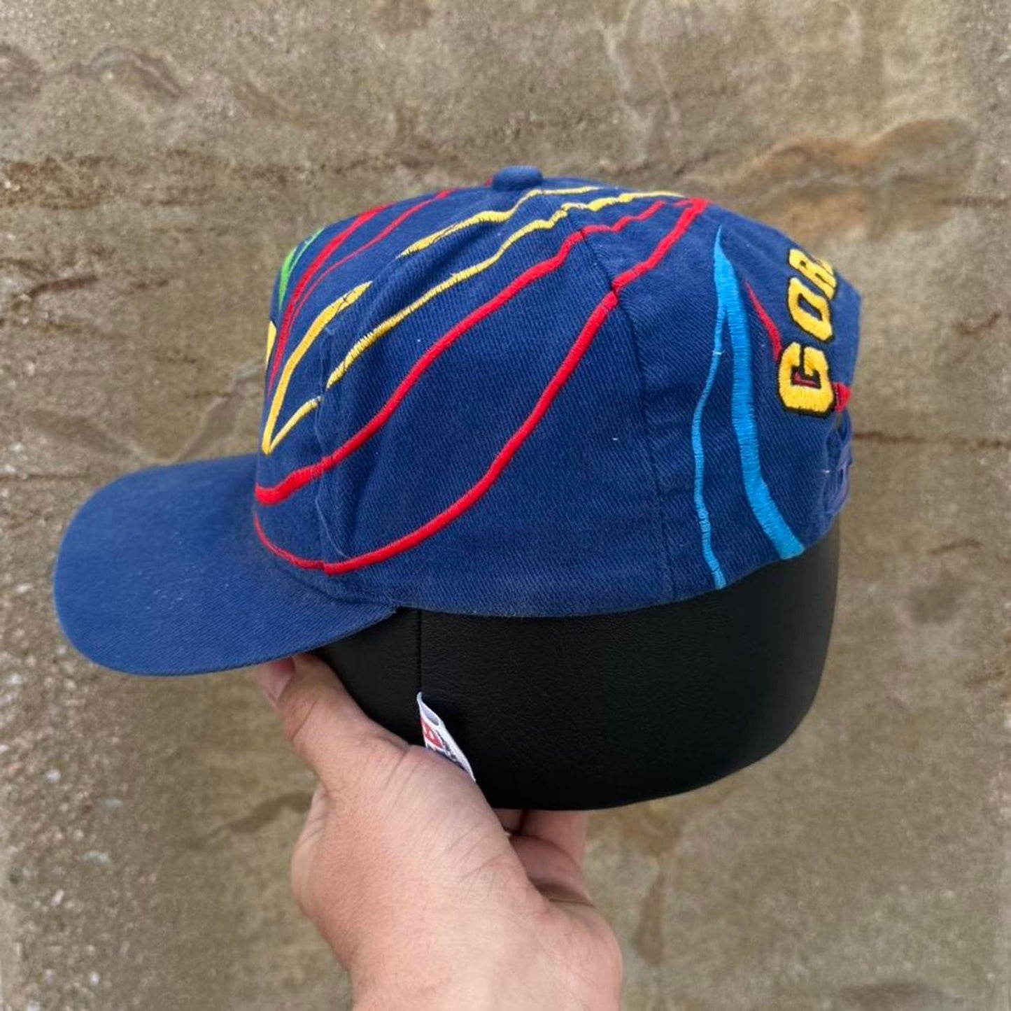 Vintage 90s Jeff Gordon Spiral NASCAR Snapback