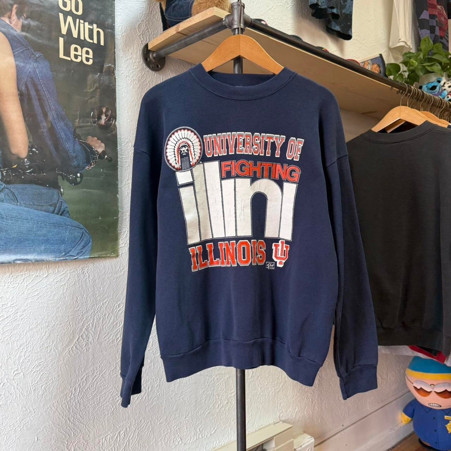 Vintage 90s University of Fighting Irish Illini Crewneck - X-Large